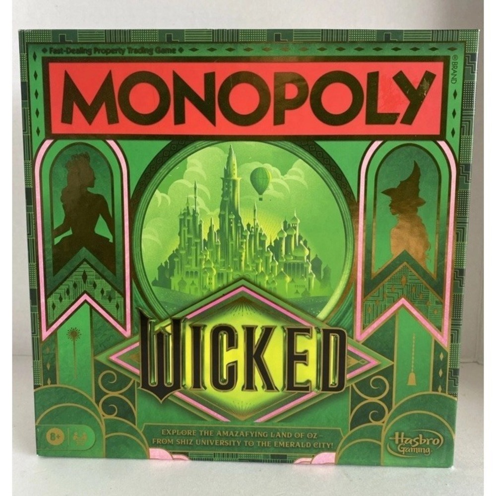 NEW Monopoly Wicked Edition Family Board Game Explore The Amazafying Land Of Oz